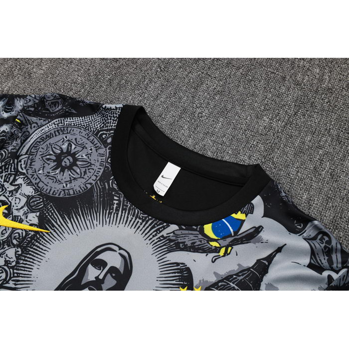 Chandal del Brasil Jesus Manga Corta 24-25 Negro - Pantalon Corto